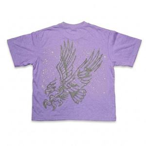 T-shirt de sport léger à manches courtes pour homme, col rond, 100 % coton, respirant, style streetwear américain d'été - Product Image 6