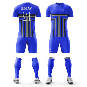 Conjunto de Uniforme de Fútbol de Secado Rápido, Manga Corta, Poliéster/Spandex, Conjuntos de Uniformes Deportivos Personalizados, Conjunto de Camiseta de Fútbol para Adultos - Product Image 4