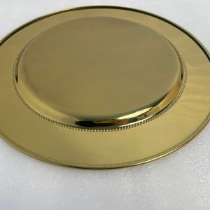 Premium Iron Charger Plate With Gold Antique Finish For Wedding <b>Table</b> Decoration And Luxury Dining Presentation Use - Product Image 4