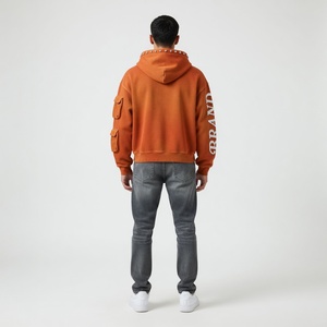 Sudadera con Capucha Personalizada Premium con Serigrafía de Piedras de Imitación, Material de Alta Calidad, Estilo Urbano, Look Moderno, Unisex - Product Image 5