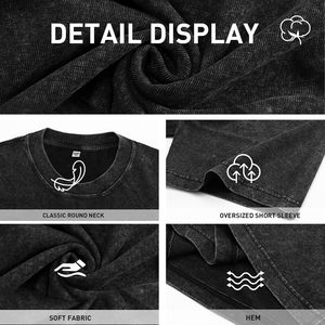 Camiseta de Algodón Personalizada para Hombre, Cuello Redondo, Manga Corta, Lisa, Casual, Suave, Transpirable, Tejido de Punto, Lavado Ácido, Secado Rápido, Ecológica - Product Image 5