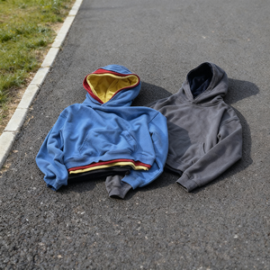 Sweat à capuche triple couche pour homme en polaire épaisse de qualité supérieure, coupe décontractée, capuche ajustable, style streetwear décontracté - Product Image 5
