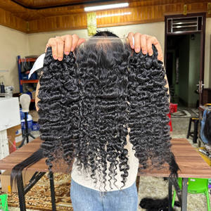 Extensions de cheveux humains bouclés brésiliens 9A/10A 100% cheveux vierges Remy avec modèle de corps noir naturel - Product Image 2