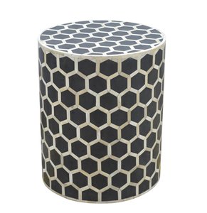 Taburete Redondo de Hueso Incrustado de Diseño Elegante, Modelo de Alta Demanda, Producto de Lujo Ecológico, Diseño Personalizado, Precio Atractivo - Product Image 4