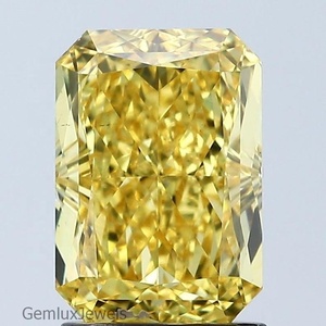 Diamante Suelto Cultivado en Laboratorio, Corte Radiante, 4.5 Quilates, Amarillo Intenso, Certificado IGI, Claridad VS - Product Image 1