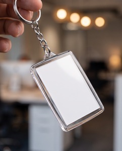 Custom Plastic Acrylic Logo <b>Keychain</b> Personalized Accessory for Brand Promotion Durable <b>Anime</b> Style Polished Letterpress Printed - Product Image 3