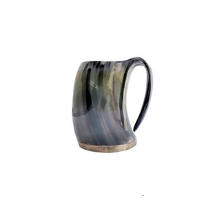 Chope à boire en corne de viking, artisanale, en corne naturelle, style de luxe, pour fête, compatible lave-vaisselle, pour méad, bière, personnalisable - Product Image 3