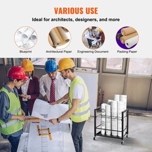 Supporto per File Roll Mobile a 12 Slot per architetti comodi schedari mobili - Product Image 6