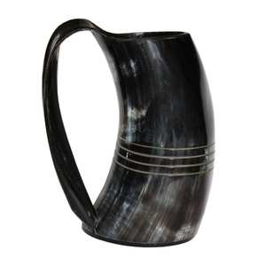 Mug à boire viking en corne de buffle polie, fait main, de qualité supérieure, écologique, cadeau de fête, prix de gros par Perfect Enterprises - Product Image 1