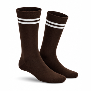 Custom Manufacturer Crew <b>Socks</b> with <b>White</b> Stripe Design Premium Comfort Sports and Casual Wear - Product Image 2