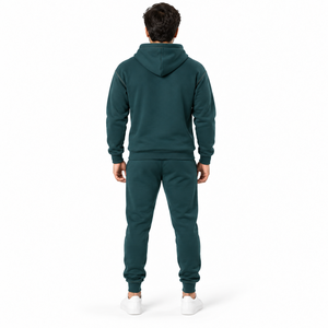 Conjunto de Chándal Personalizado al por Mayor para Invierno, Estilo Urbano, con Capucha, de Algodón y Forro Polar, Ecológico, de Corte Regular, con Estampado Lavado Ácido y Diseño Liso - Product Image 1