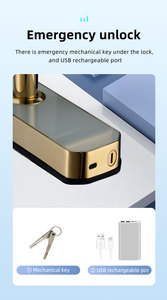 Cerradura inteligente wifi al por mayor de aleación de zinc TTlock, cerradura de puerta inteligente con huella dactilar, contraseña, tarjeta IC, desbloqueo por aplicación, cerradura de manija para puerta de madera - Product Image 2