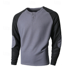 Camisetas de Invierno para Hombre, Personalizadas con Logotipo, 100% Algodón Orgánico, Tejido de Punto, Ecológicas, Antiarrugas, de Alta Calidad, Bordadas OEM - Product Image 5