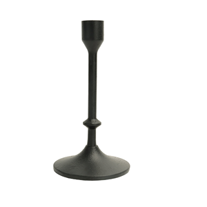 Candelabro Cónico de Hierro Fundido Negro Sólido, Hecho a Mano, Duradero, Natural y Único, Bharat Brass Copper Industries para Pascua - Product Image 1