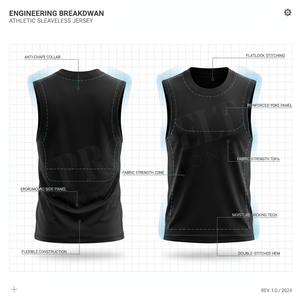 Débardeur de sport sans manches 100 % haute qualité pour la musculation, la gym et le fitness, idéal pour l'été, avec logo personnalisé, sous-vêtement athlétique - Product Image 2