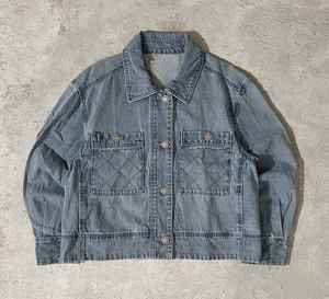แจ็คเก็ตยีนส์สไตล์วินเทจแบบปรับแต่งได้ พร้อมการตกแต่งกระดุมแบบฟอกสี  รับสกรีนโลโก้ตามสั่ง สำหรับฤดูหนาวและฤดูใบไม้ผลิ - Product Image 3