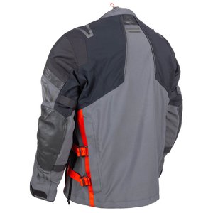 Veste de moto pour homme Klim Latitude, manches longues, gris et rouge, blocs de couleur, respirante, toutes saisons, équipement pour adultes - Product Image 6