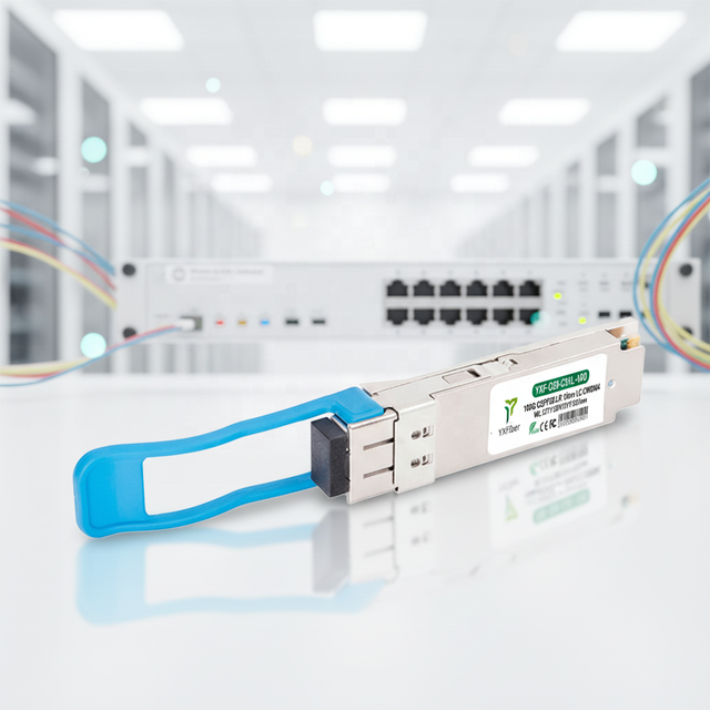 SFP Module 100G QSFP28 1271/1291/1311/1331 10KM LC SMF Optical Transceiver DML+PIN Data Center Wide Compatibility DDM CE RoHS