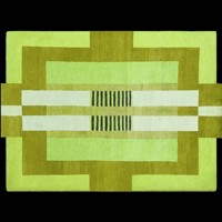 Contemporary Abstract Block Pattern Rug Modern Hand Tufted Turquoise Area Carpet Stylish Living Room Bedroom Home Decor Flooring