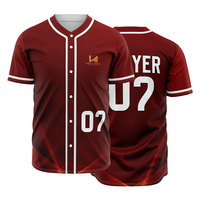 Maillot de baseball sublimé pour homme, entièrement boutonné, personnalisé, respirant, à séchage rapide, anti-humidité, vêtement de sport
