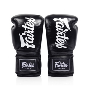 Fairtex New Model Genuine Leather Custom Made Sparring Strap Closure Boxing Gloves OEM Adjustable <b>Foam</b> <b>Padding</b> High Impact Glove - Product Image 2