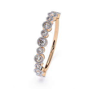 Anillo de Oro de 10K con Diamante Cultivado en Laboratorio, Certificado IGI, Diseño Moderno, Brillo Espejo Impresionante, Joyería Fina Contemporánea - Product Image 1