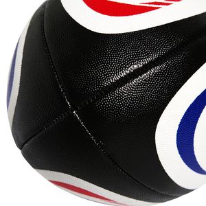 Ballon de rugby d'entraînement de haute qualité, taille 5, personnalisé avec logo imprimé, grip en caoutchouc durable pour les écoles, les clubs, les débutants, la pratique sportive - Product Image 5