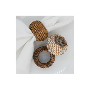 Anillo de Servilleta Redondo de Ratán, Estilo Boho, Decoración para Mesa de Boda, con Proveedor Mayorista - Product Image 1