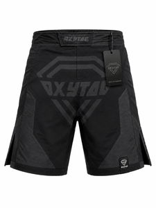 Shorts d'arts martiaux mixtes OXYTAG pour hommes, noir, imprimé par sublimation, séchage rapide, coupe classique, vêtements MMA pour adultes, prix de gros, OEM - Product Image 5