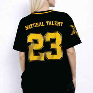 Maillot de football en mesh noir et jaune surdimensionné de qualité supérieure pour femme, vêtement de sport unisexe, chemise personnalisée, fournisseur en gros d'articles de sport - Product Image 2