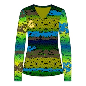 Superventas poliéster Mahi piel pesca camisas secado rápido transpirable UPF50 sublimación personalizada caza Top de talla grande nuevo - Product Image 1