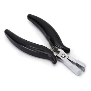 Pinzas para Rizar Extensiones de Cabello con Mango Azul Resistente, Acero Inoxidable, Herramienta Profesional para Instalación en Salón, Diseño Ligero - Product Image 6