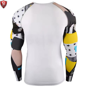 SI Unisex <b>Long</b> <b>Sleeve</b> <b>Compression</b> <b>Shirt</b> Sublimation Print Crew Neck Full <b>Sleeve</b> Sweat-Wicking Quick Dry Sports Bodysuit - Product Image 3