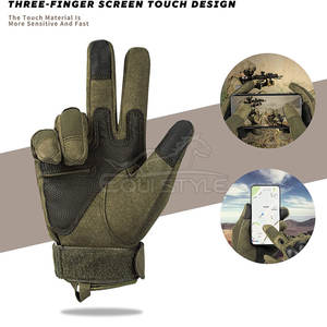 Guantes Tácticos de Alta Calidad con Doble Protección en la Palma y Nudillos Reforzados, Calidad de Exportación, Color Negro y Verde Oliva, Guantes de Caza al por Mayor - Product Image 4