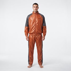Men's <b>Plus</b> <b>Size</b> Men's Nylon Sports Tracksuit <b>Jogger</b> <b>Set</b> Oversized Lightweight Casual Fitness Wear Custom Design - Product Image 1