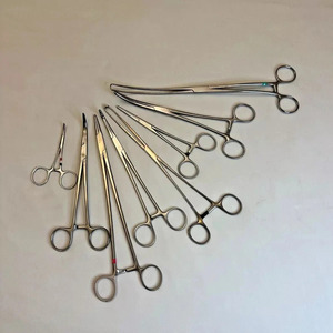 Jamso Industries Artery <b>Clamp</b> Set 8 Pcs General Surgery Hemostatic Forceps Stainless Steel Instruments - Product Image 3