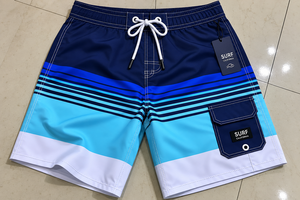 Shorts de Baño Personalizados para Hombre, con Rayas de Colores, de Secado Rápido, para Surf y Playa, con Bolsillo Tipo Cargo, Ligeros - Product Image 6