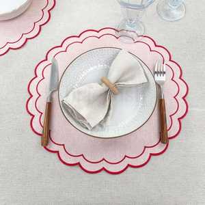 Set de table en tissu imprimé fleurs bleu denim, facile d'entretien, lavable en machine, décoration rustique pour cuisine, nappe de table, serviette. - Product Image 3