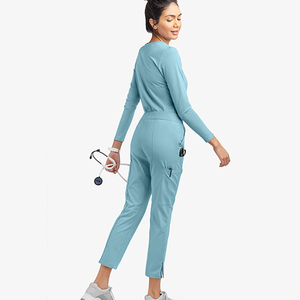 Pantalones de Enfermería Personalizados con Diseño de Múltiples Bolsillos, Cintura Elástica con Cordón, Talla Grande, Transpirables, Cómodos, de Tela Oxford, Color Personalizado - Product Image 3