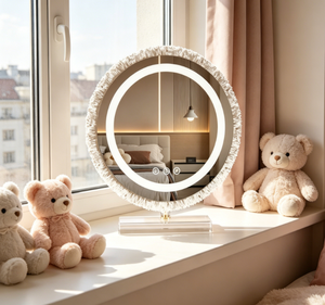 Heavenly <b>Mirror</b> <b>LED</b> Vanity <b>Mirror</b> Touch Control Adjustable Lighting Desktop <b>Makeup</b> <b>Mirror</b> Decorative Glass for Bedroom Birthday - Product Image 6