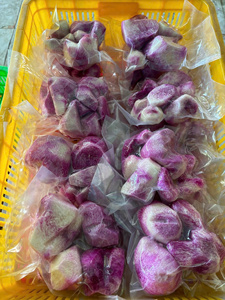 Rodajas de Ñame Morado Congeladas IQF 100% |   Duración de Caducidad: 2 Años |   Vietnam |   Envasado al Vacío |   Suministro al por Mayor |   OEM y Marca Privada - Product Image 1