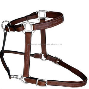 Custom Made <b>Top</b> Quality Fancy Stitched Soft Padded <b>Leather</b> Horse <b>Halter</b> at Direct Factory Wholesale Price Made in India - Product Image 3