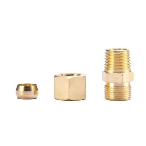 Raccord en laiton haute pression à ferrule, pour machines textiles directes, accessoires marins, mâle épaissi, résistant à la corrosion - Product Image 3
