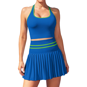 Conjunto Deportivo de Camiseta sin Mangas y Falda-Pantalón para Mujer, Ropa Deportiva de Verano para Pickleball - Product Image 1