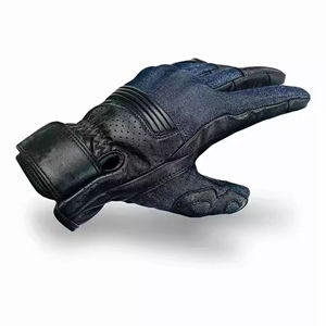 Guantes de Motociclismo de Piel Sintética de Alta Calidad, Guantes de Carreras para Motocicleta, Diseño Deportivo con Patrón Cruzado en los Dedos - Product Image 3