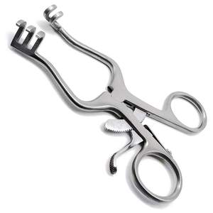 Retractor manual Weitlaner de 3x4 puntas, 18 mm de profundidad, acero inoxidable, instrumentos quirúrgicos, gancho para piel, certificado CE, 1 año de garantía - Product Image 4