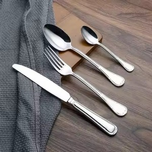 Juego de Cubiertos de Metal de Alta Gama, Juego de Cubiertos de Acero Inoxidable, Cuchara, Tenedor y Cuchillo, Vajilla Elegante para Uso en Restaurantes - Product Image 5