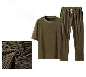 Diseño de logotipo personalizado OEM, pantalones largos de secado rápido, camiseta deportiva de manga corta de seda helada, fina, para verano. - Product Image 1