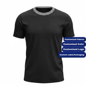เสื้อยืดคอกลมแขนสั้นผู้ชาย ผ้าฝ้าย 100% ทรงปกติ สวมใส่สบาย พิมพ์ลายดิจิทัล สีพื้น ผ้าถัก ยับยาก รับผลิตตามแบบ - Product Image 6