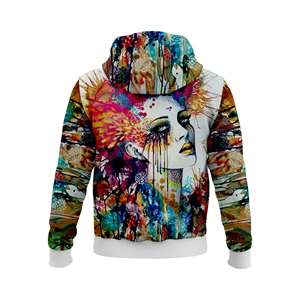 Sudadera con capucha de poliéster transpirable para sublimación 3D, sudadera con capucha de forro polar en blanco para sublimación para hombre a precio económico. - Product Image 6